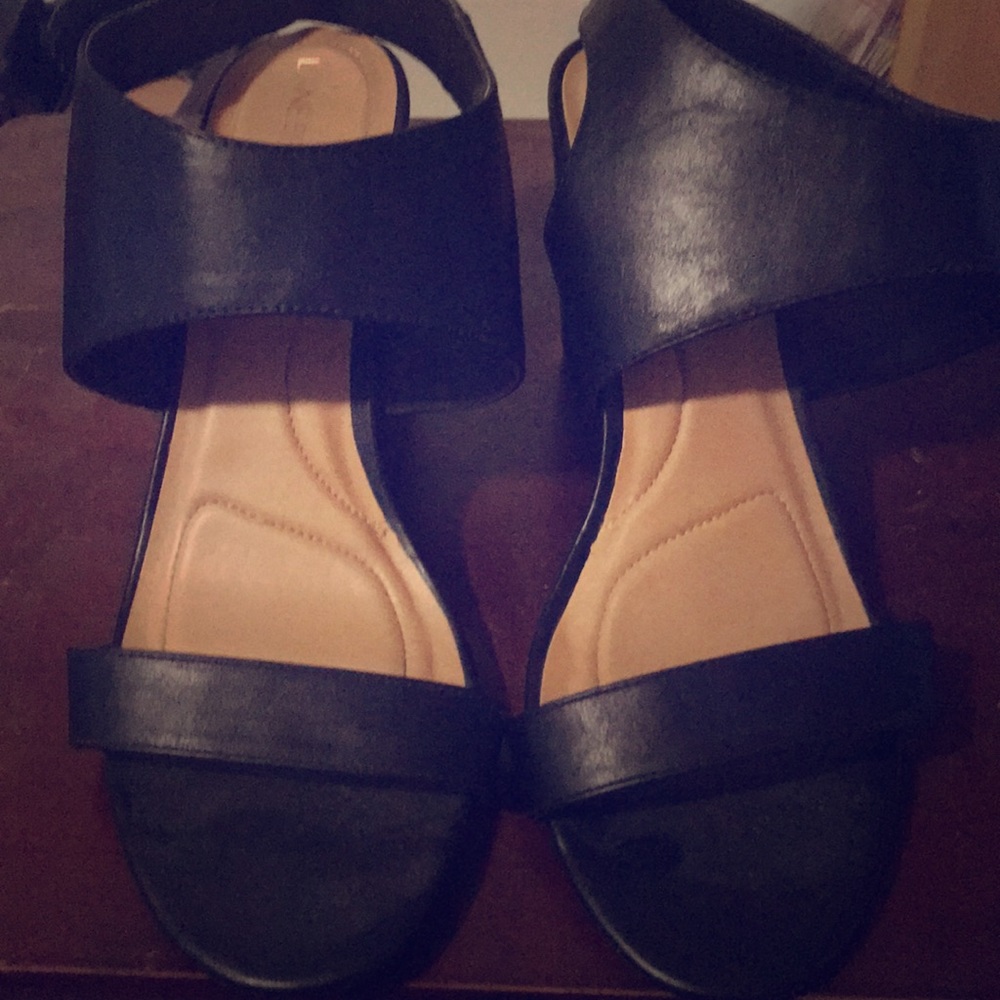 Black Open Toe Heels
